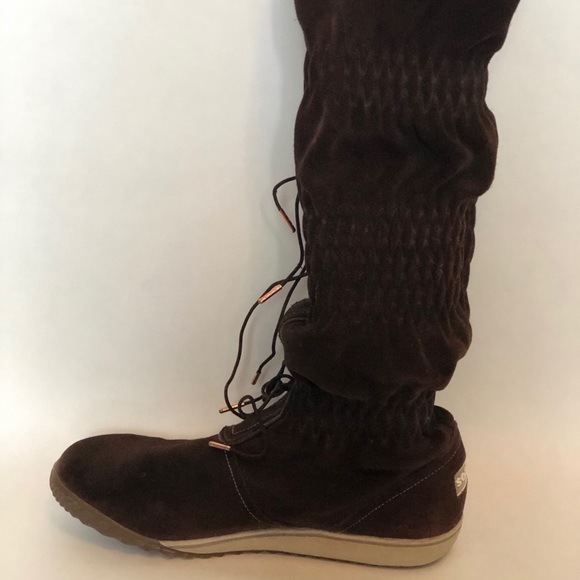 Sorel Womens Weatherproof Firenzy Suede Tall Boots - Picture 2 of 6
